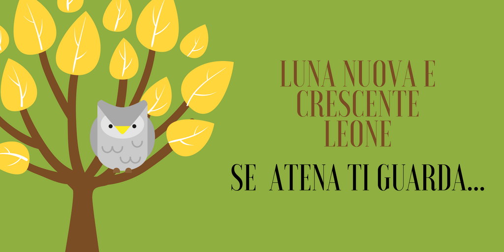 SE ATENA TI GUARDA…. – luna nuova e crescente leone